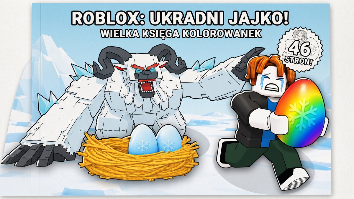 ROBLOX: Ukradnij Jajko! – Wielka Księga Kolorowanek (46 Stron, Wersja Cyfrowa PDF)